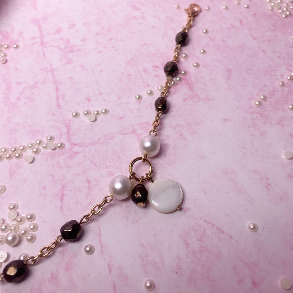 Rich Amber Shells Bracelet - Salty Accessories