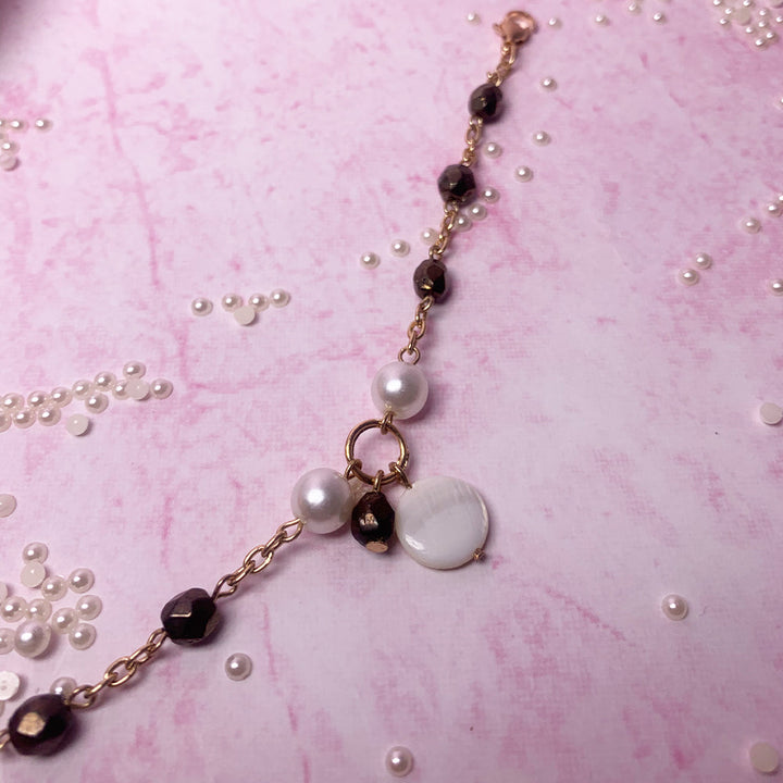 Rich Amber Shells Bracelet - Salty Accessories