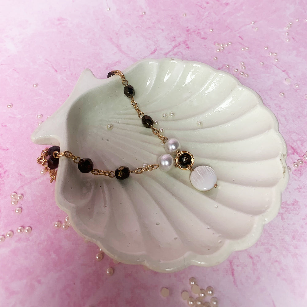 Rich Amber Shells Bracelet - Salty Accessories