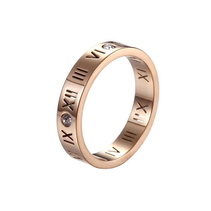 Roman Angels Rose Gold Band
