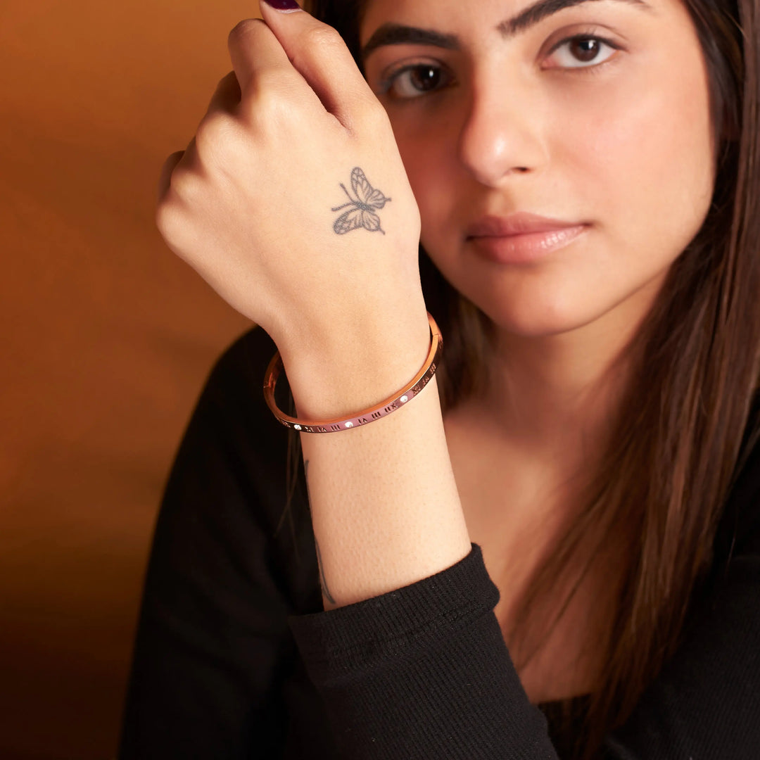 Roman Era Rose-Gold Cuff - Salty Accessories