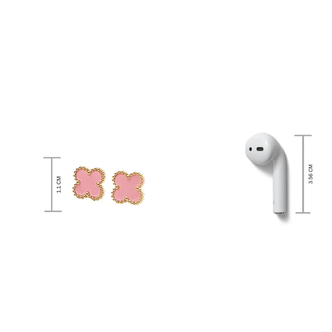 Romantic Rose Clover Studs - Salty Accessories