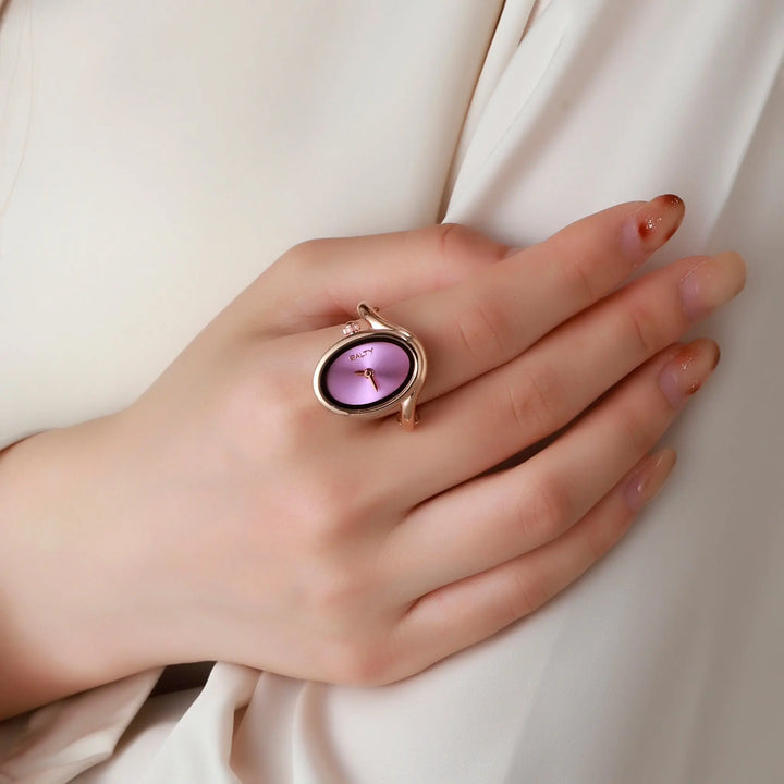 Rose Gold Flow Watch Ring | Salty
