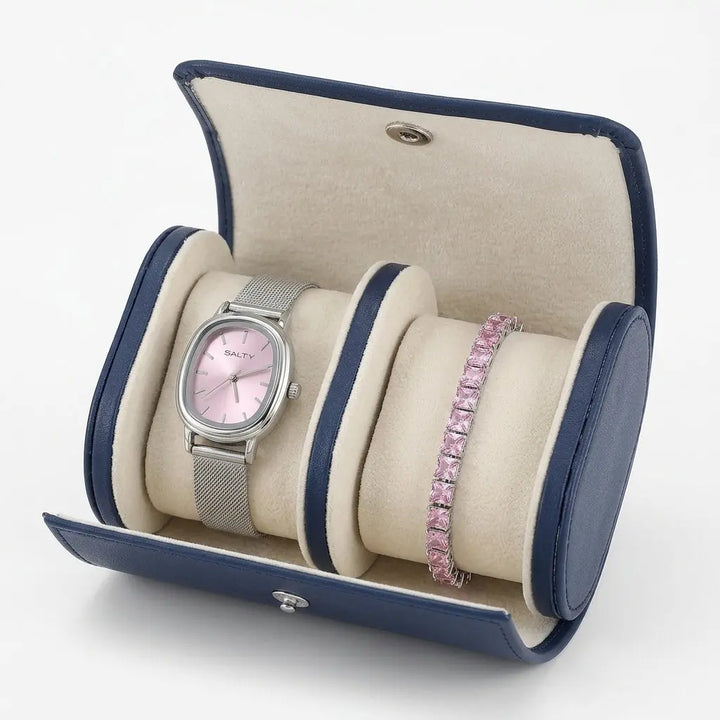 Rosy Dreams Watch Bracelet Stack | Salty