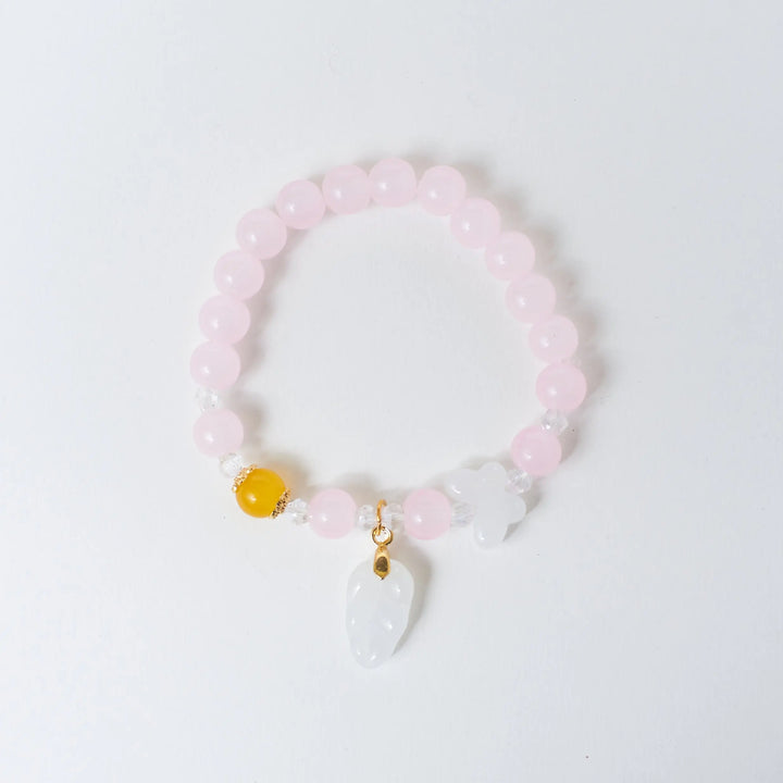 Rosy Healing Beaded Bracelet - Salty Accessories