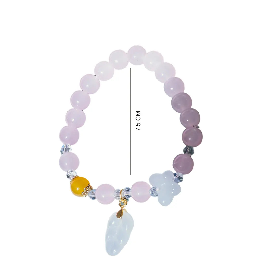 Rosy Healing Beaded Bracelet - Salty Accessories