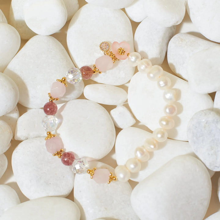 Rosy Love Affair Beaded Band - Salty Accessories