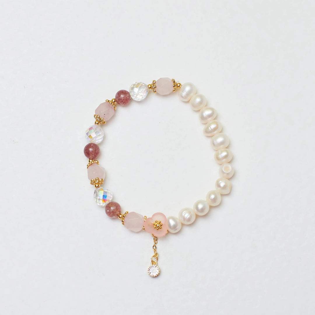 Rosy Love Affair Beaded Band - Salty Accessories