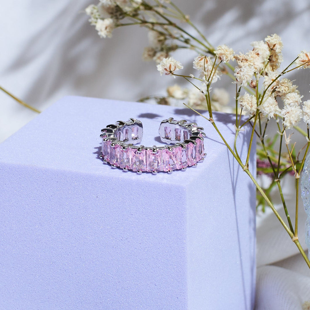 Rosy Tennis Ring - Salty Accessories