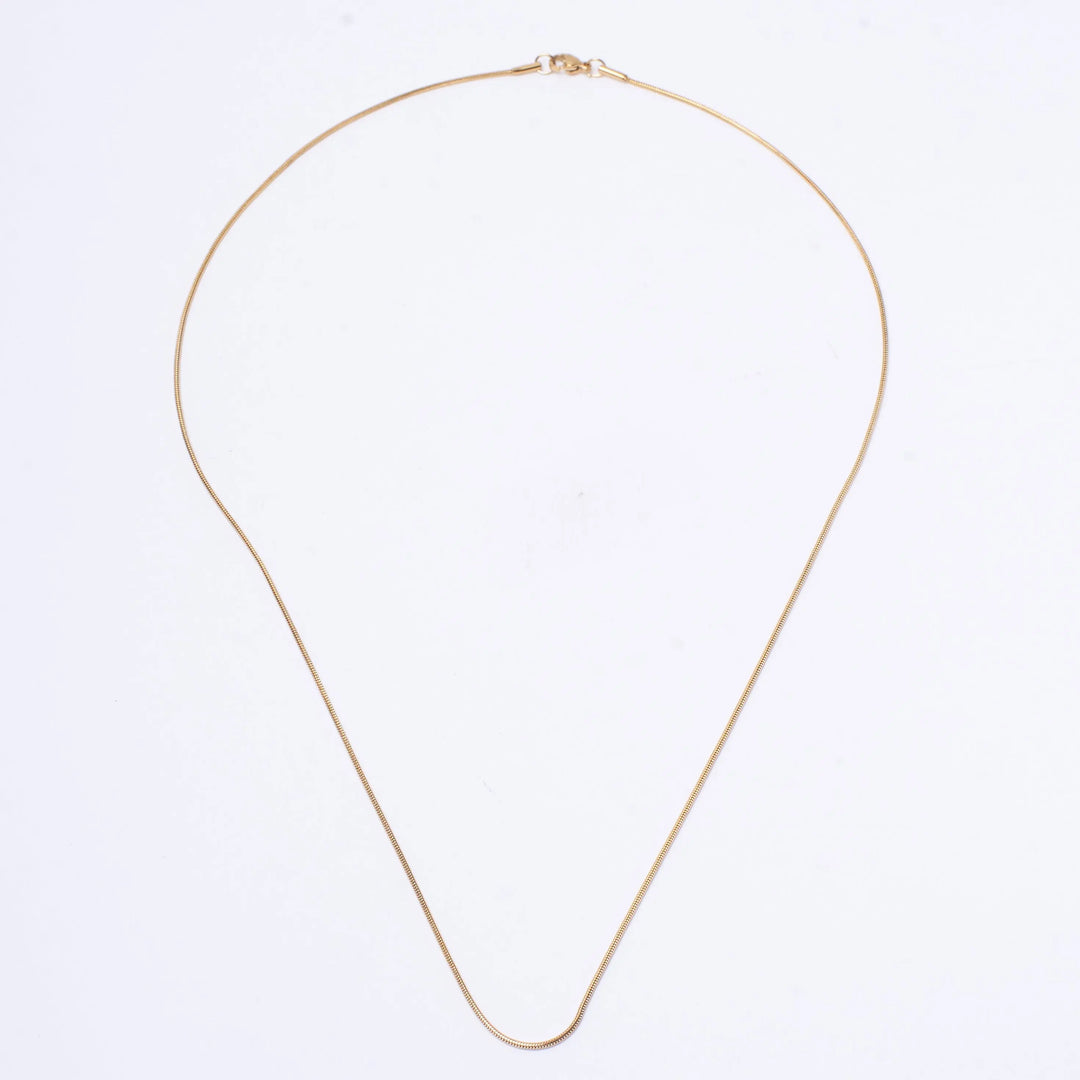 Round Snake Gold Chain | Salty
