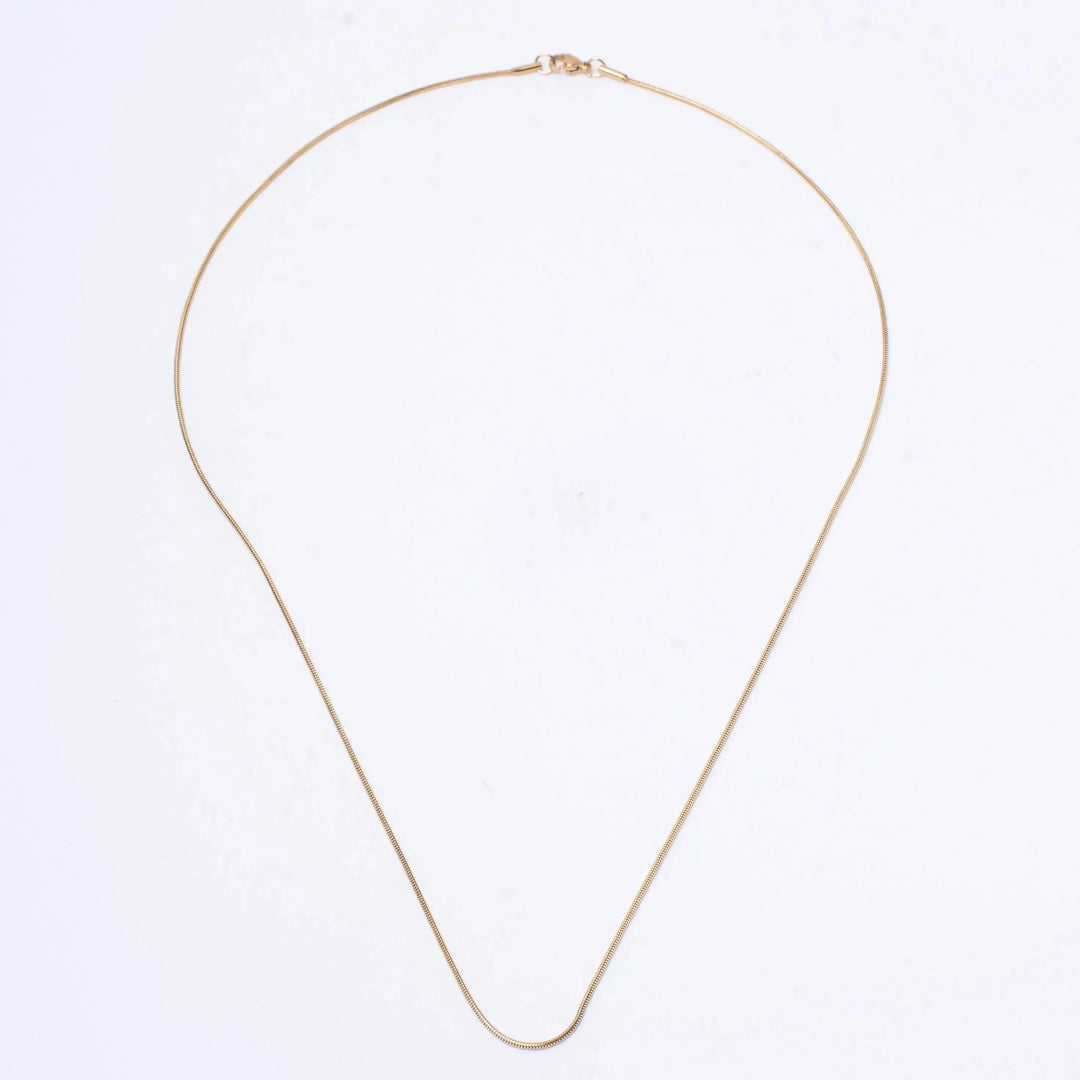 Round Snake Gold Chain | Salty