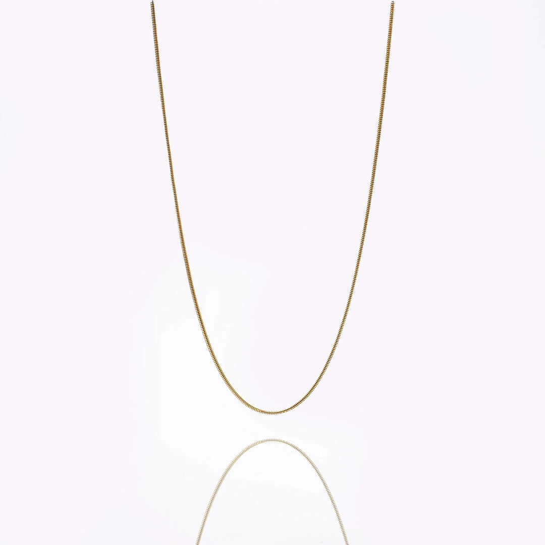 Round Snake Gold Chain | Salty