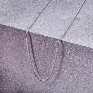 Round Snake Silver Chain