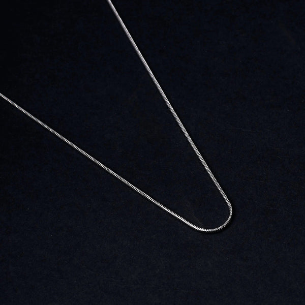 Round Snake Silver Chain