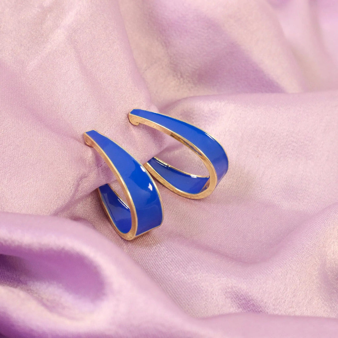 Royal Curved Hoops - Salty Accessories
