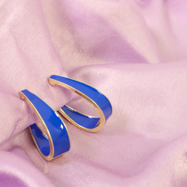 Royal Curved Hoops - Salty Accessories