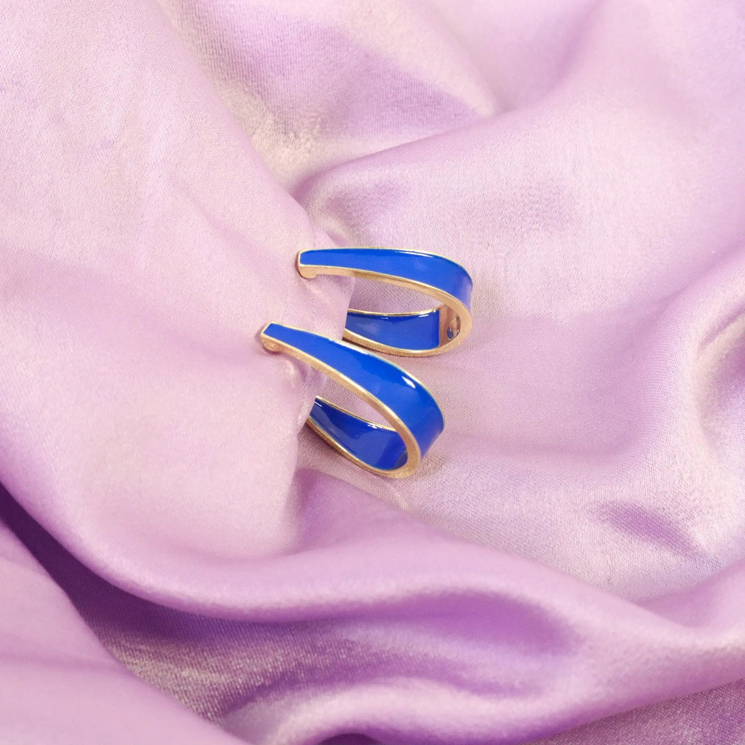 Royal Curved Hoops - Salty Accessories