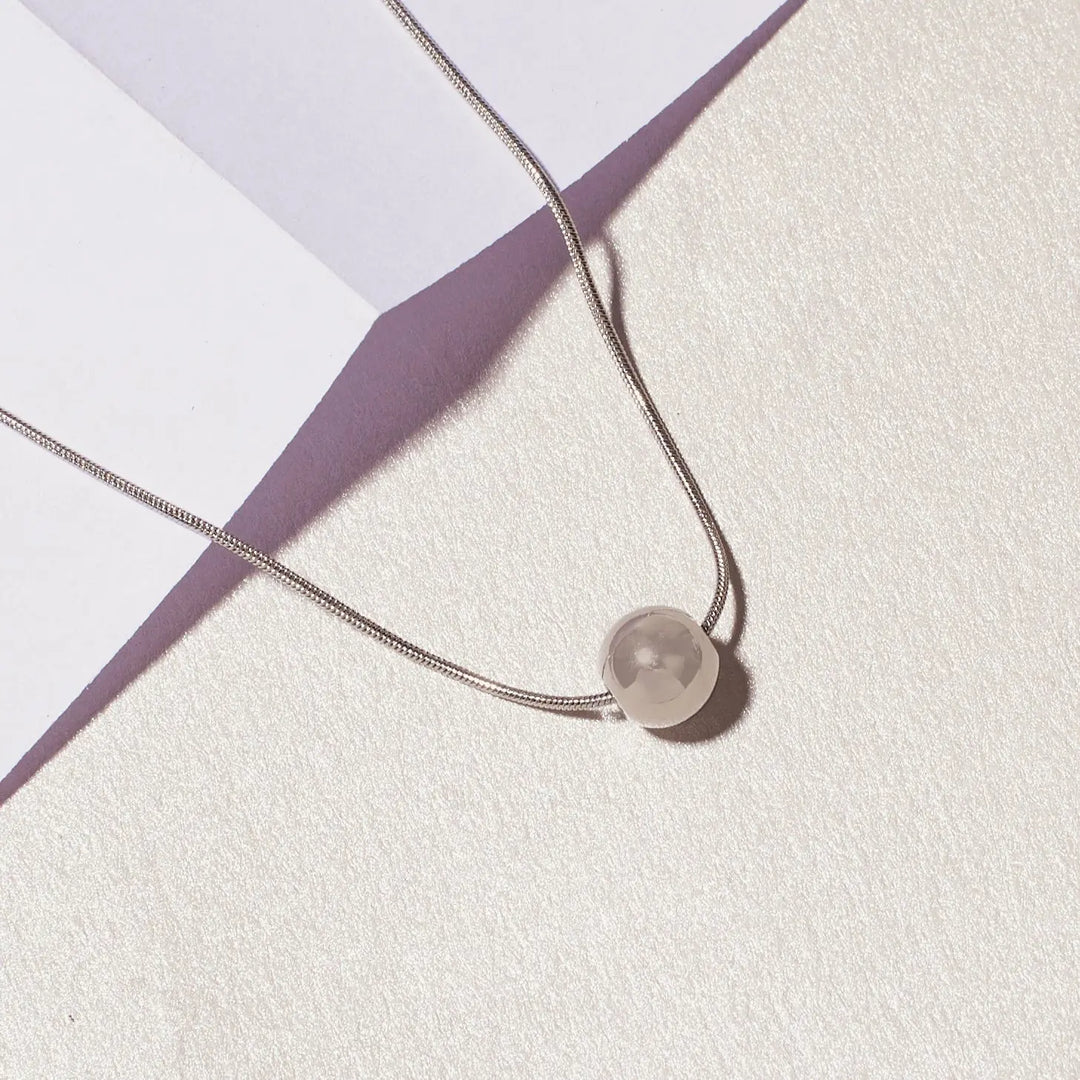 Minimal Ball Necklace - Salty Accessories