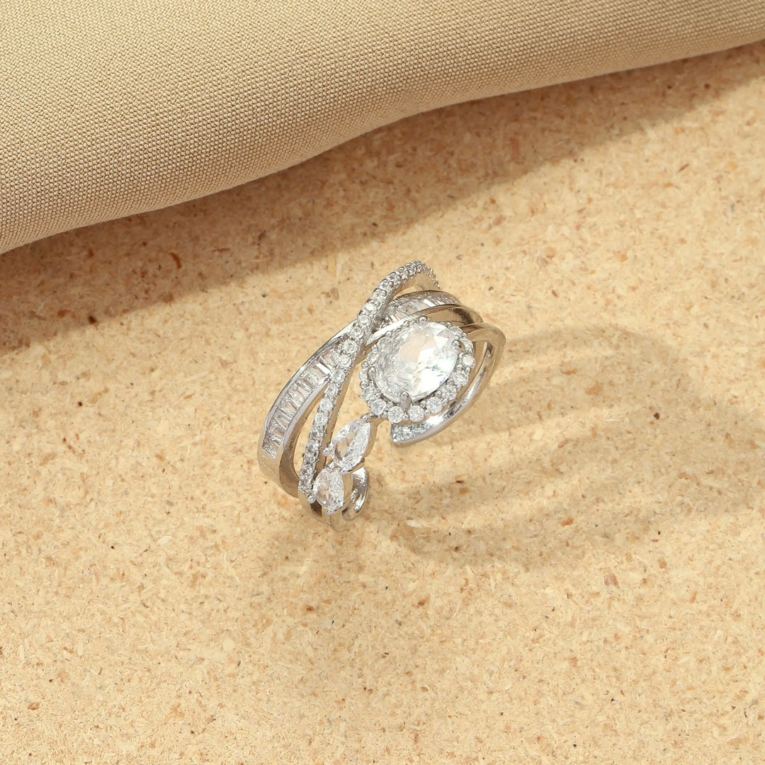 Royal Diamond Crown Ring - Salty Accessories