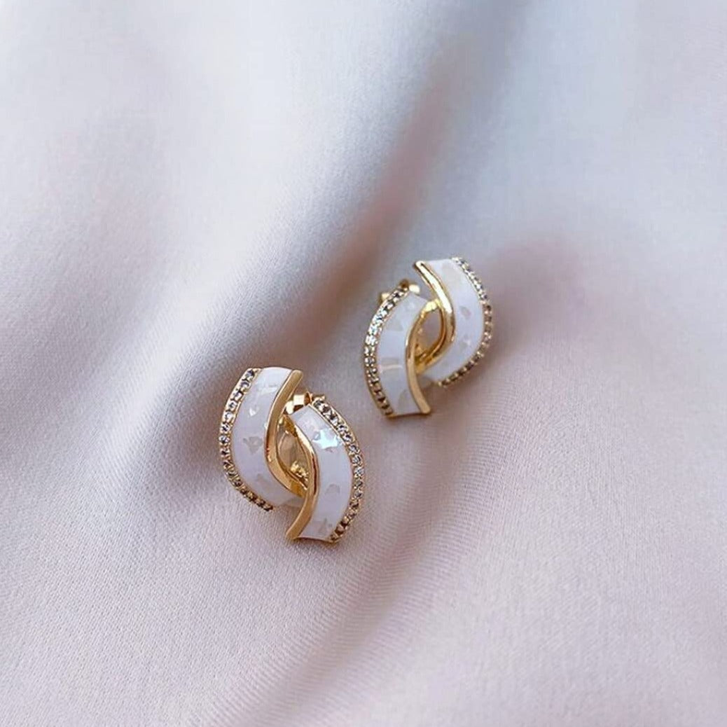 Royal Grace  Stud Earrings - Salty Accessories