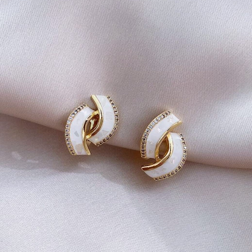 Royal Grace  Stud Earrings - Salty Accessories
