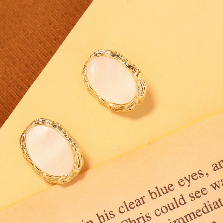 Ruby Rosé Stud Earrings - Salty Accessories