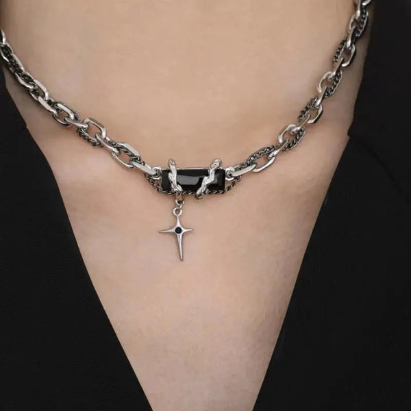 Rugged Black Modern Chain