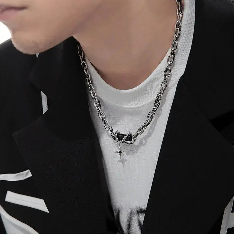 Rugged Black Modern Chain - Salty Accessories