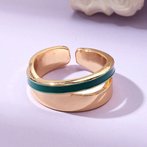 Rumi Enamel Gold Ring