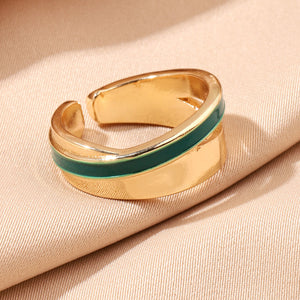Rumi Enamel Gold Ring