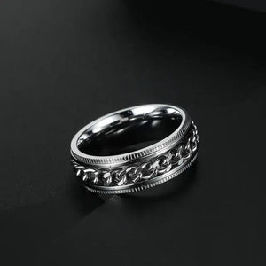 Runic Silver Band - Salty Accessories