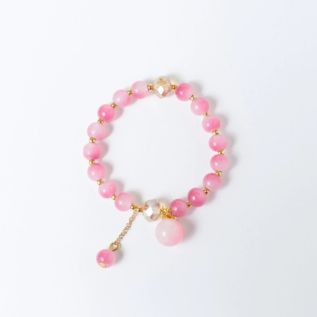 Rustic Pink Beaded Bracelet - Salty Accessories