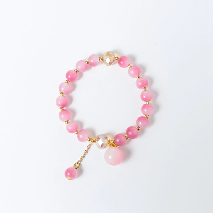 Rustic Pink Beaded Bracelet - Salty Accessories