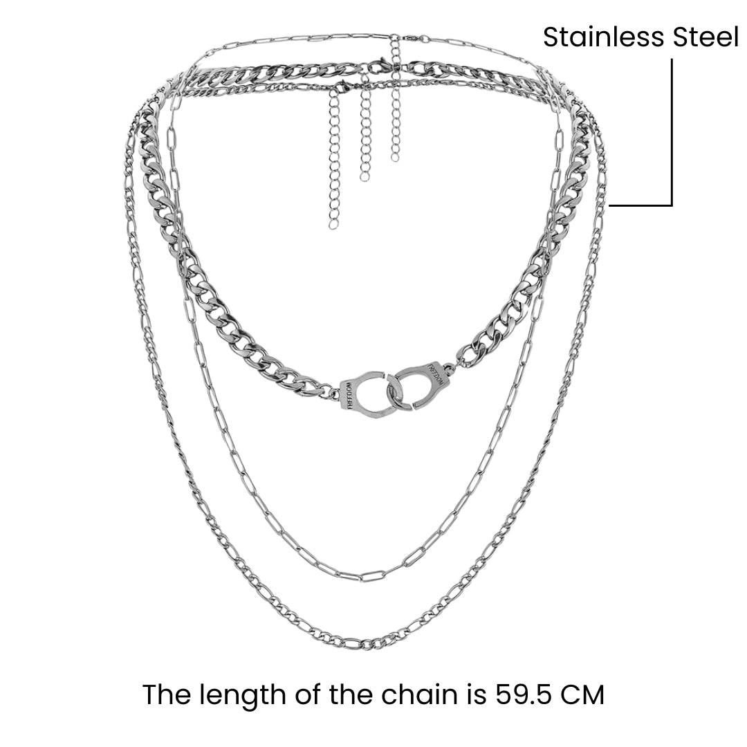 Sleek Linking Layered Chain - Salty Accessories