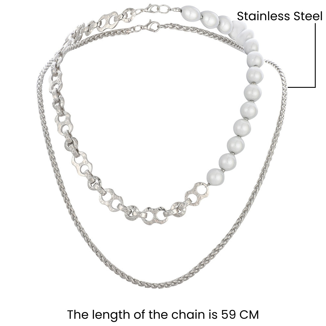 Mystic Moonstone Layered Chain