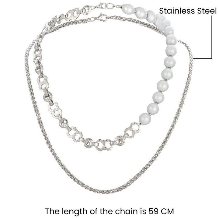 Mystic Moonstone Layered Chain - Salty Accessories