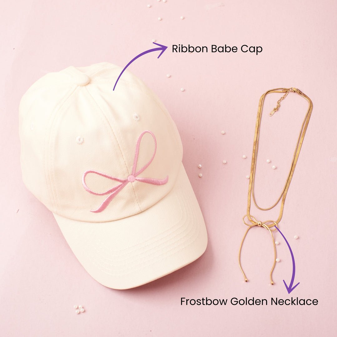 Ribbon Rebels Cap and Neckalce Set
