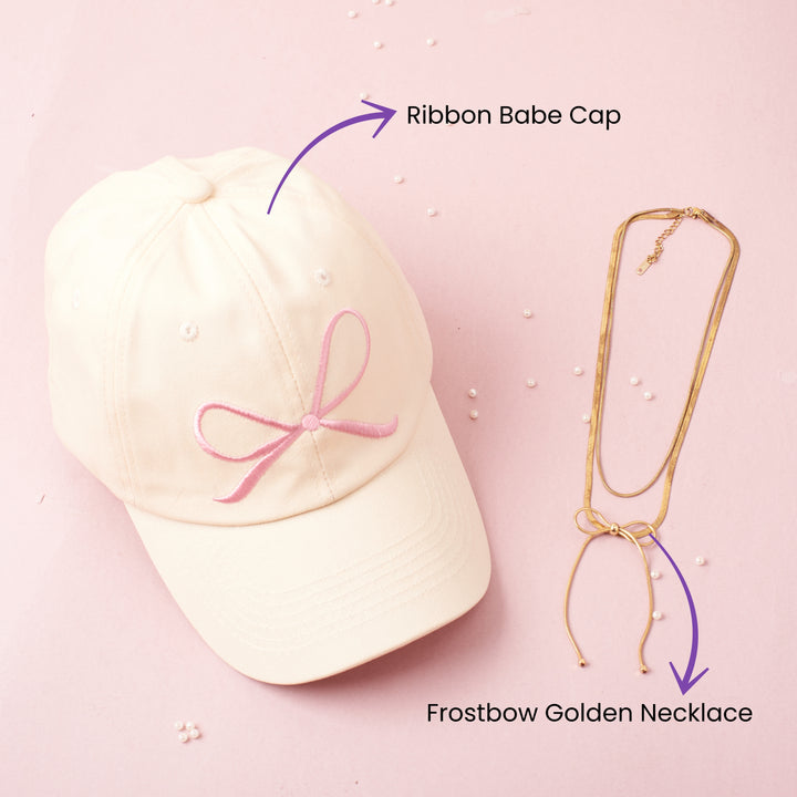 Ribbon Rebels Cap and Neckalce Set