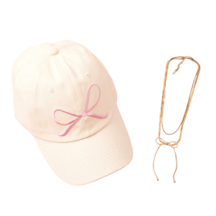 Ribbon Rebels Cap and Neckalce Set