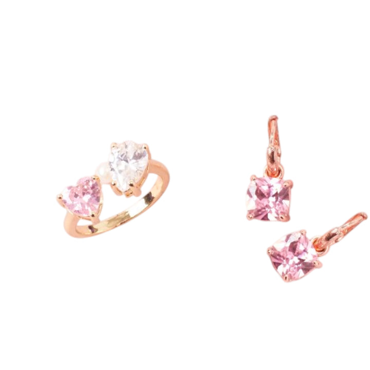 Flirty Felon Pink Earrings and Ring Combo