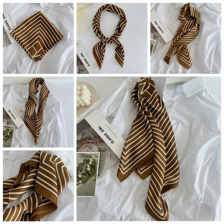 Bronze "TOTEME" Neck Scarf