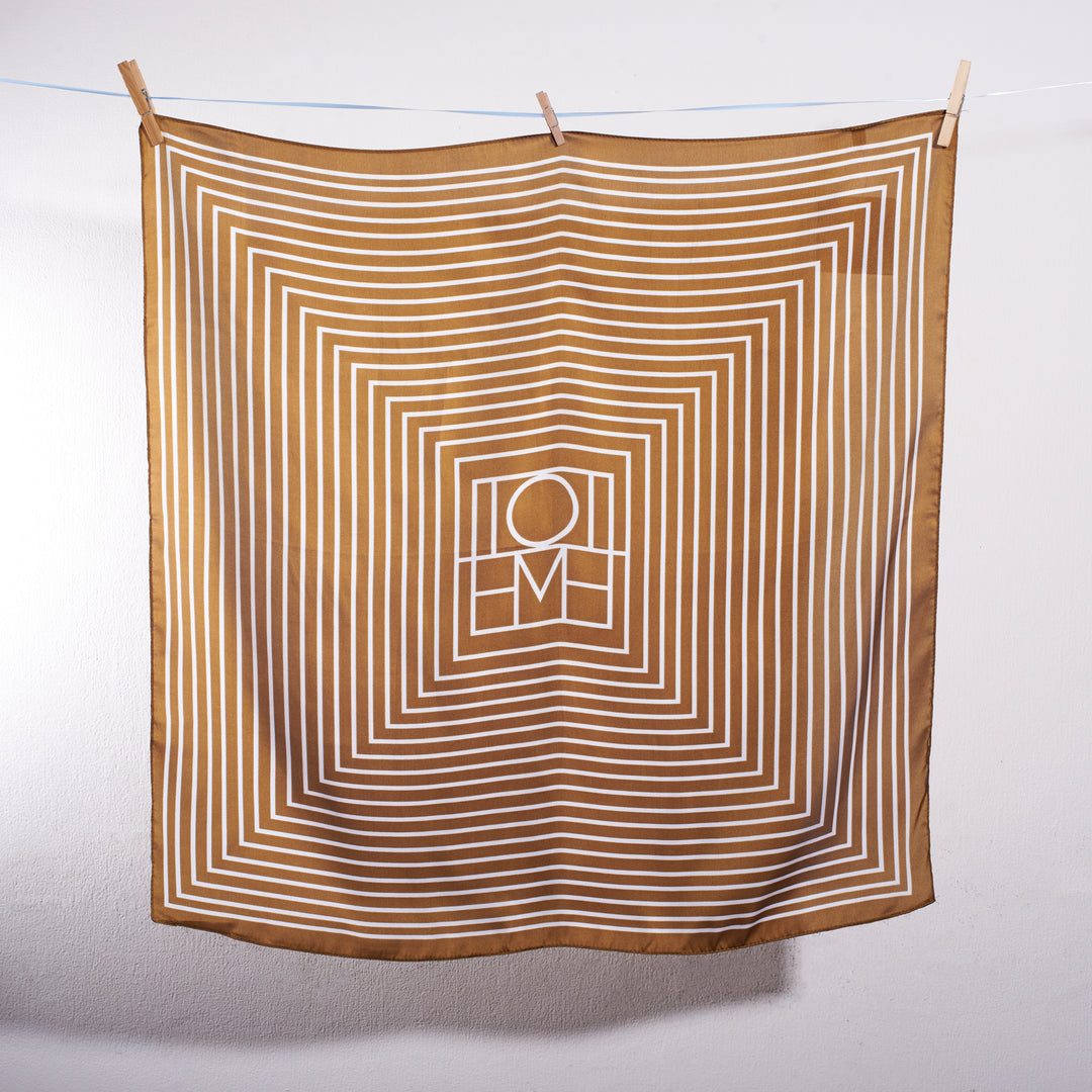 Bronze "TOTEME" Neck Scarf
