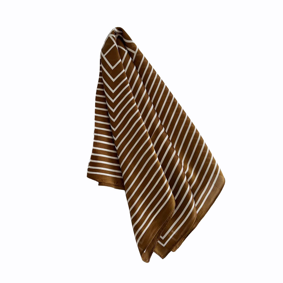 Bronze "TOTEME" Neck Scarf
