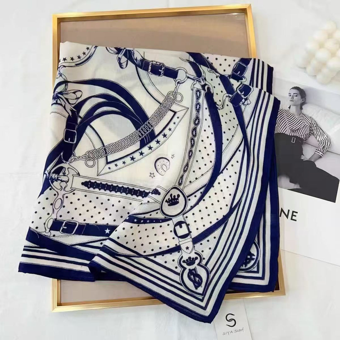 Deep Blue Tube Scarf For women