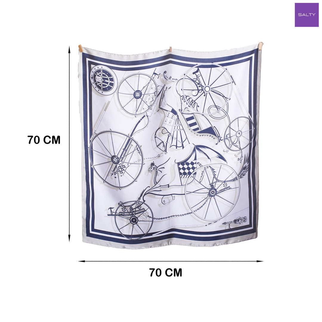 Aesthetic Silk Head Bandana For Women