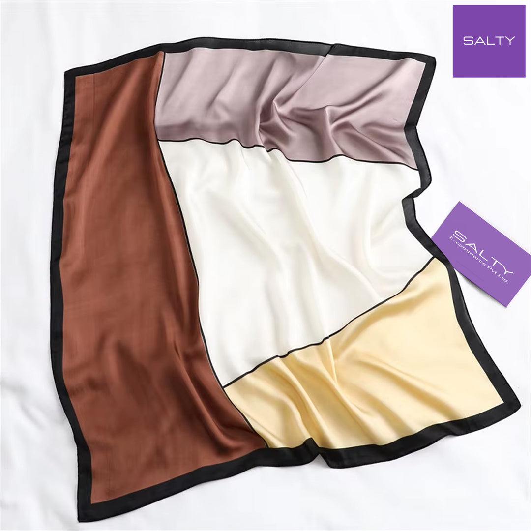 EarthTone Block Scarf