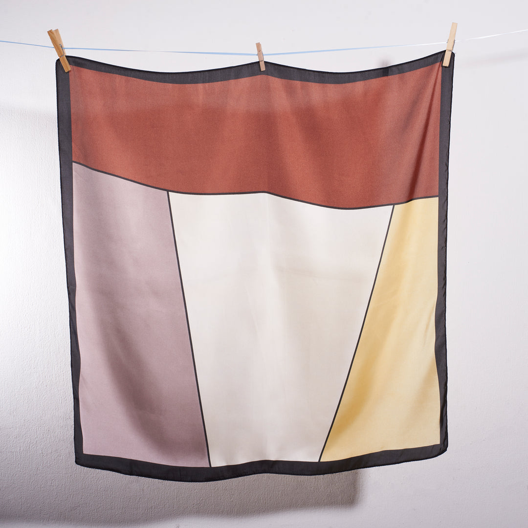 EarthTone Block Scarf