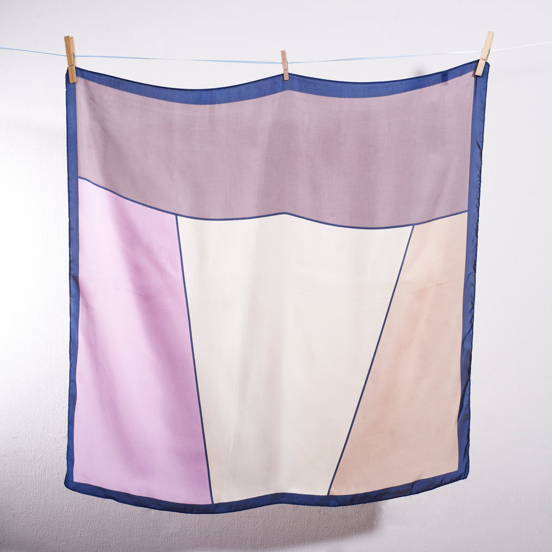 Lavender Mist Block Scarf