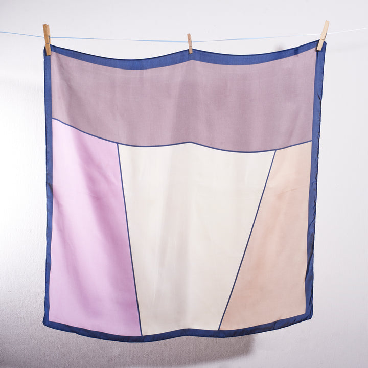 Lavender Mist Block Scarf