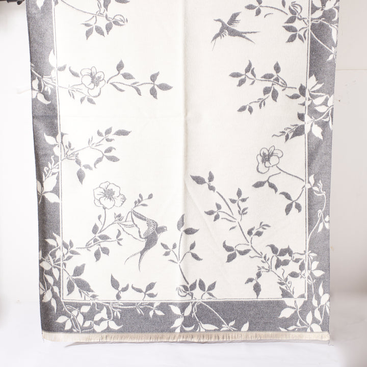 Winter Vine Reversible Shawl